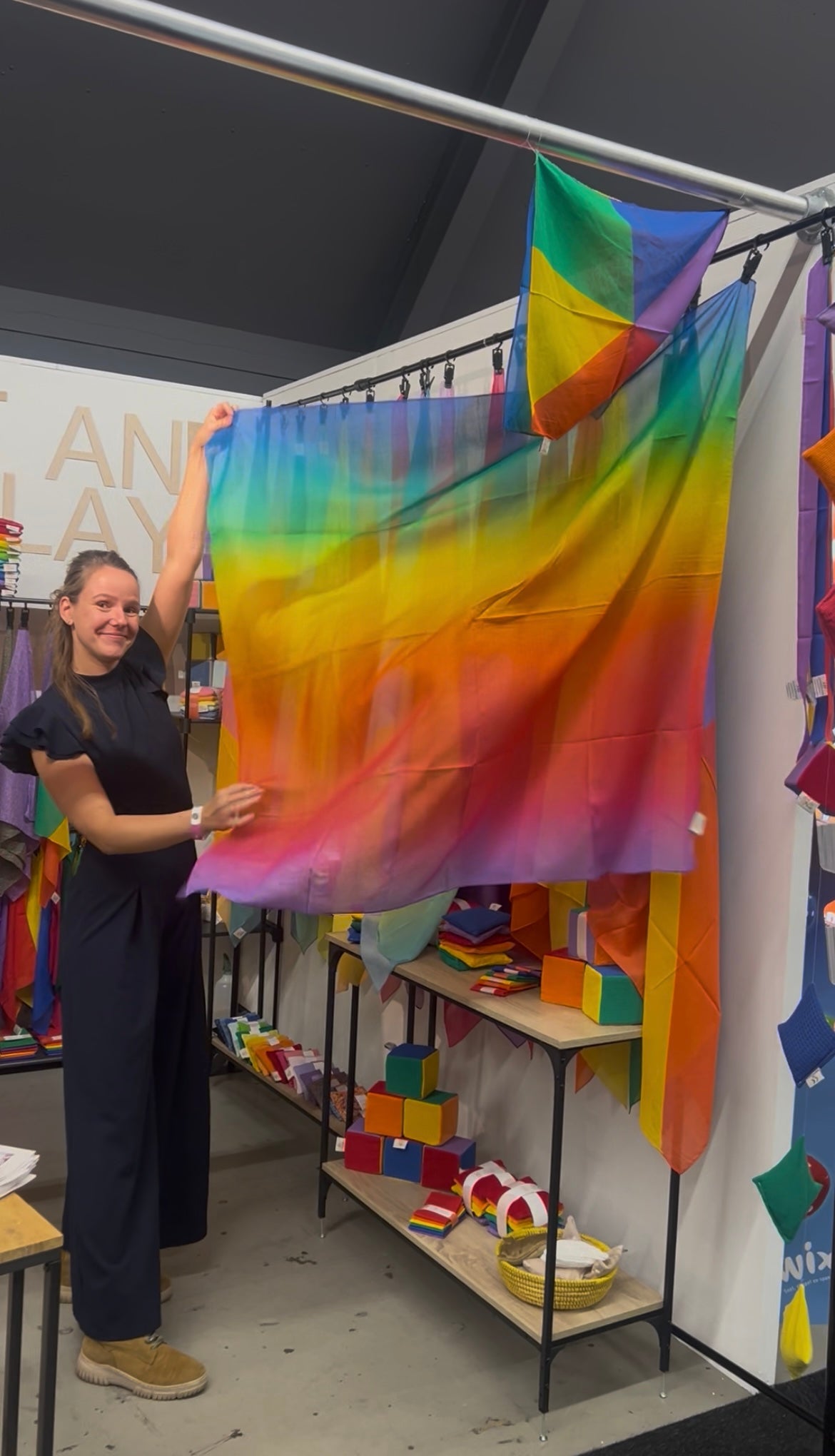 Rainbow fade speeldoek - 100% Playcotton