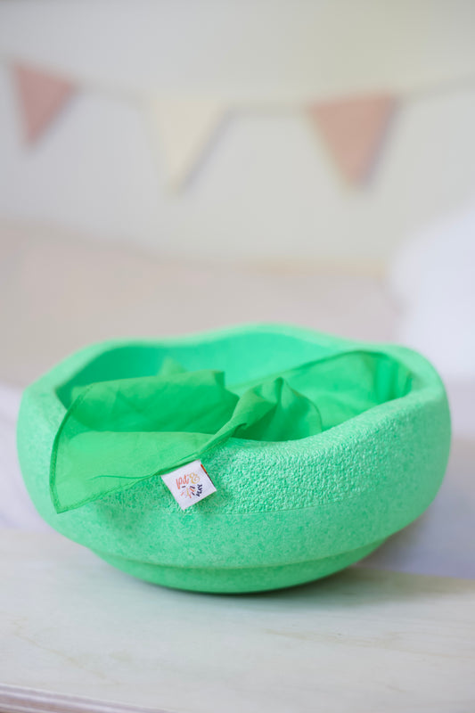 Speeldoek fel groen - Large 75x75cm - Playcotton - Pit and play