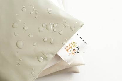 Waterafstotende buiten pittenzakjes natural green