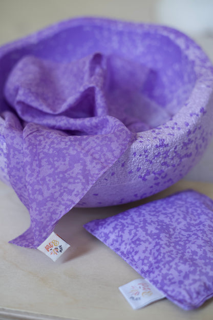 Fusion paars Pittenzakje en speeldoek pakket - Pit and play