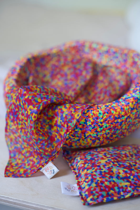 Confetti Pittenzakje en speeldoek pakket - Pit and play