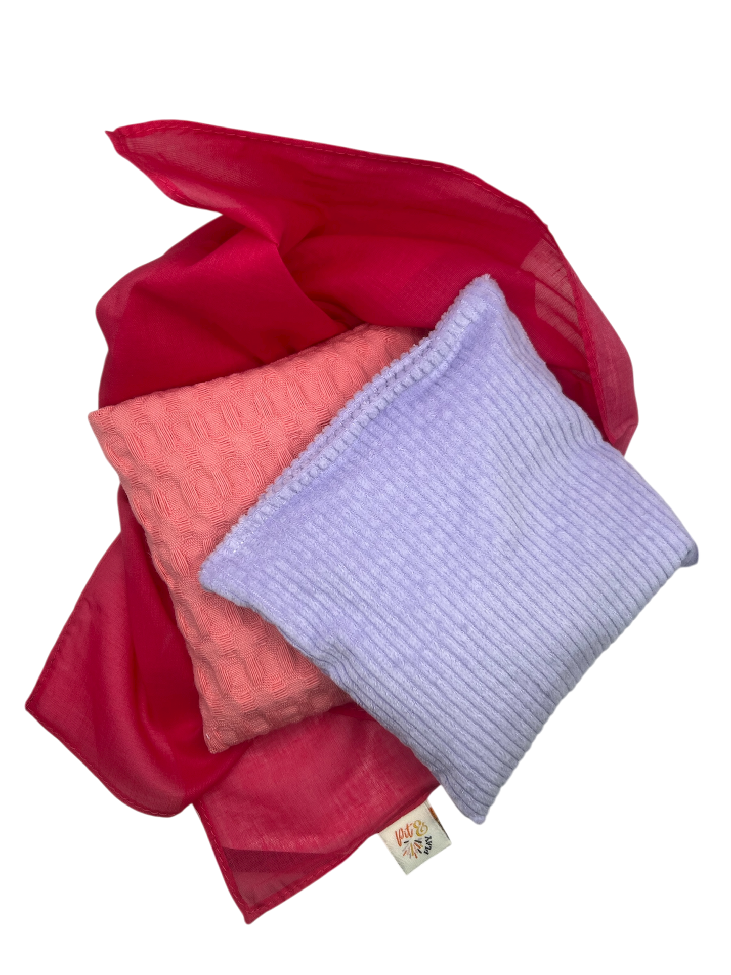 2 Körnerkissen und rosa Playcotton