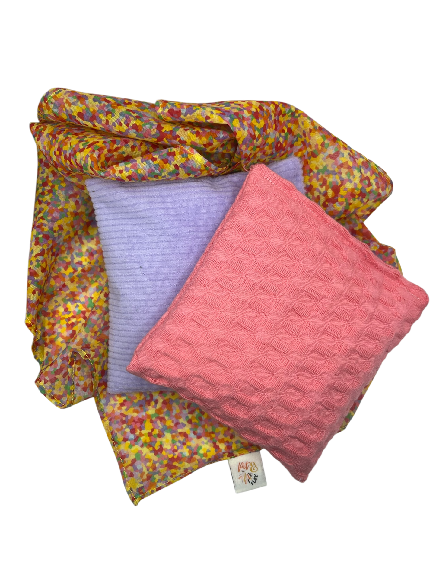 2 Kirschkernkissen und Super Konfetti Playcotton