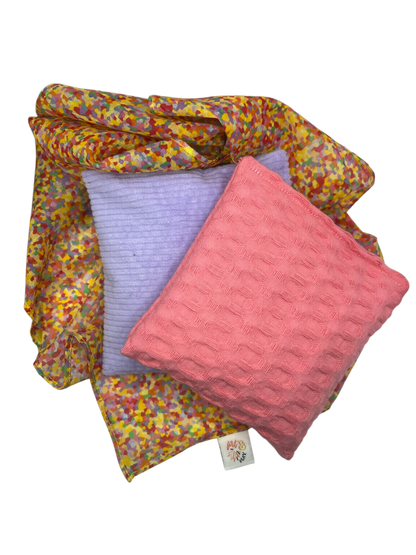 2 Kirschkernkissen und Super Konfetti Playcotton