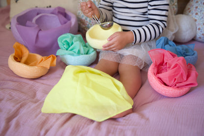 Spielücher Pastell-Set – Mittleres Spieltuch