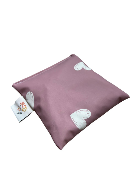 Pittenzakje waterafstotend roze hartjes