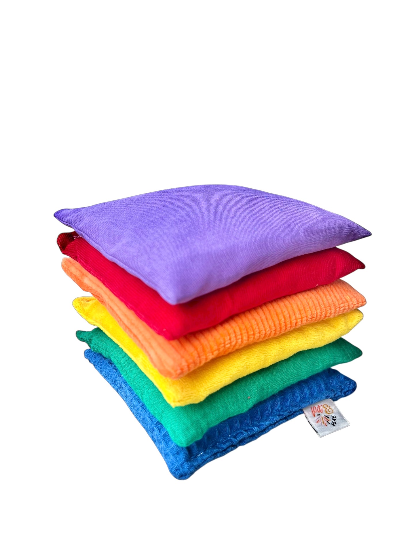 Regenbogen-Sitzkissen Stapelstein