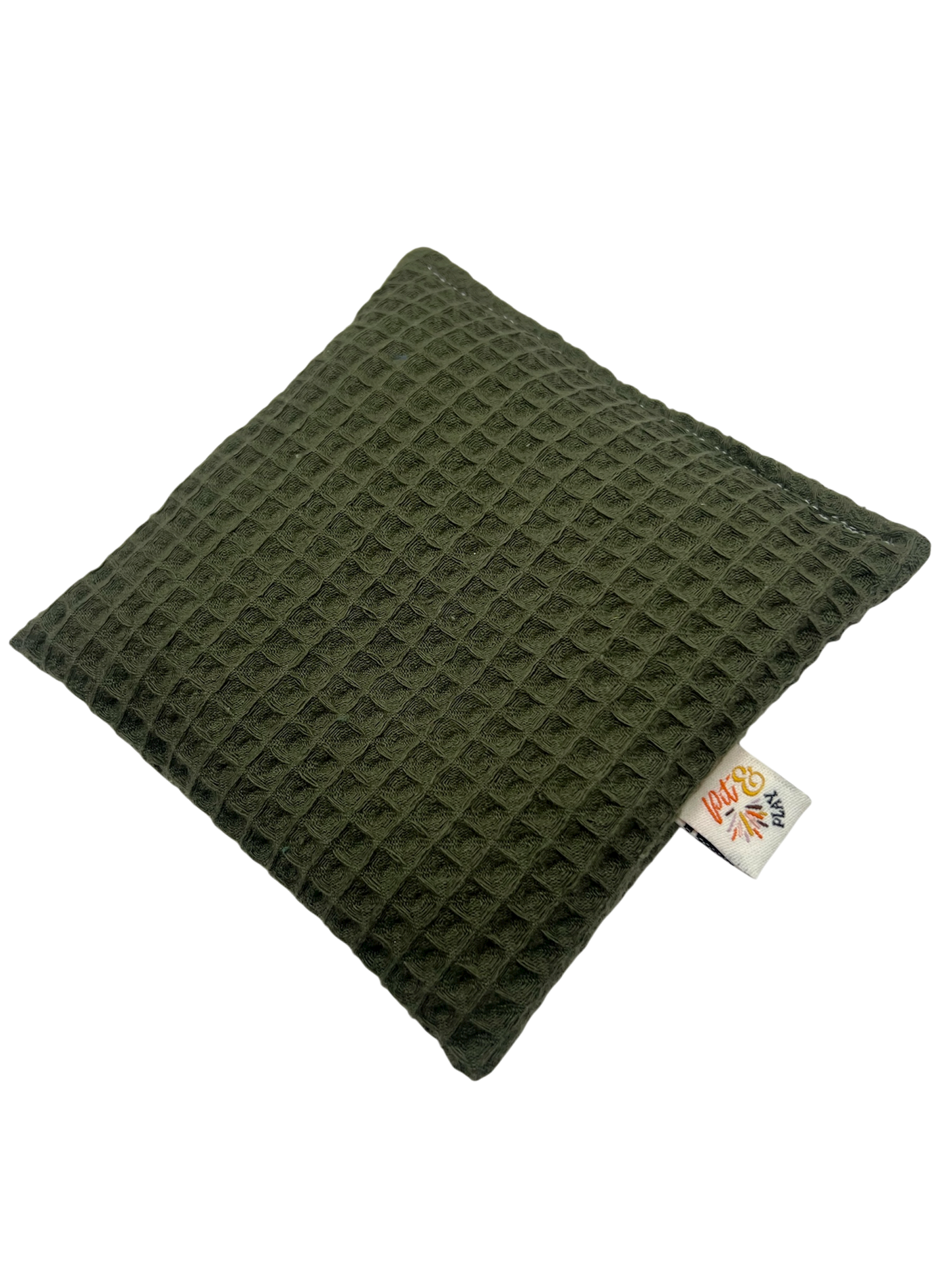 Waffel-Spielzeugsack leer, grün