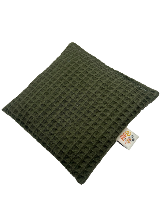 Waffel-Spielzeugsack leer, grün