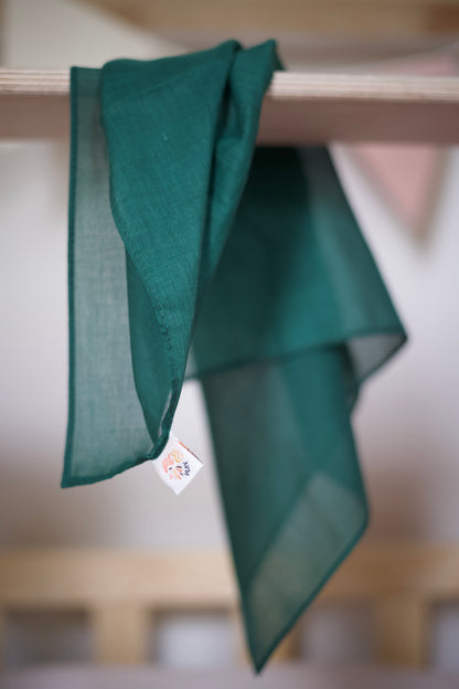 Speeldoek donker groen - Medium 48x48cm - Playcotton - Pit and play