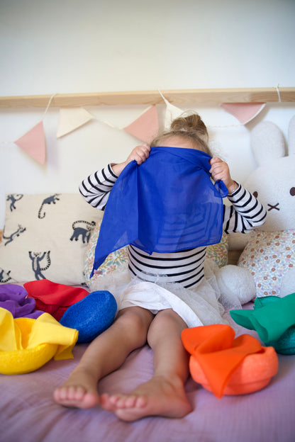 Speeldoeken regenboog set - Large - 6 stuks - Pit and play