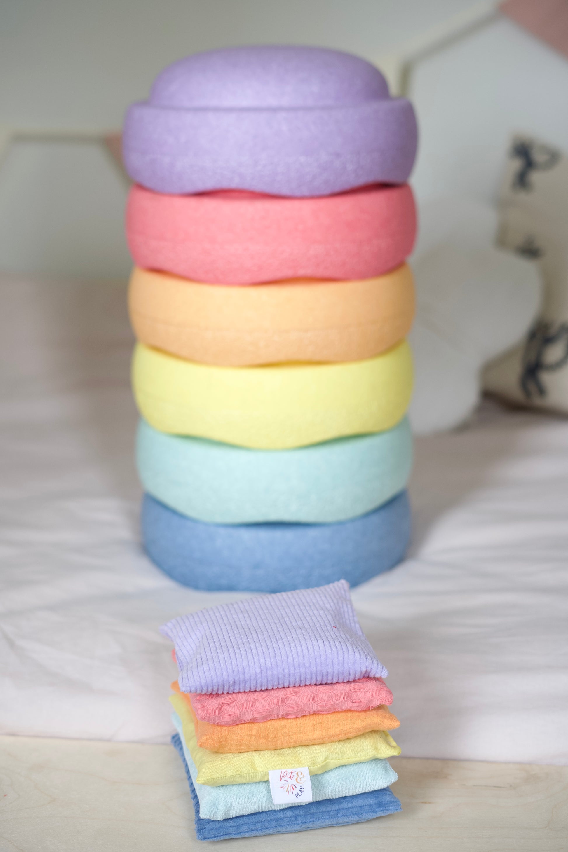 Pastel sensorische pittenzakjes b2b - Pit and play