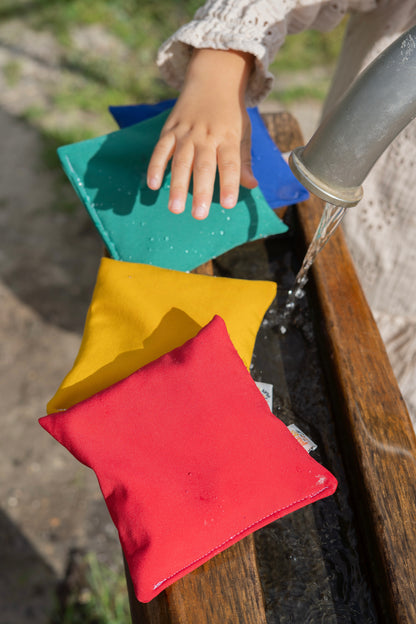 Waterafstotende buiten pittenzakjes regenboog b2b - Pit and play