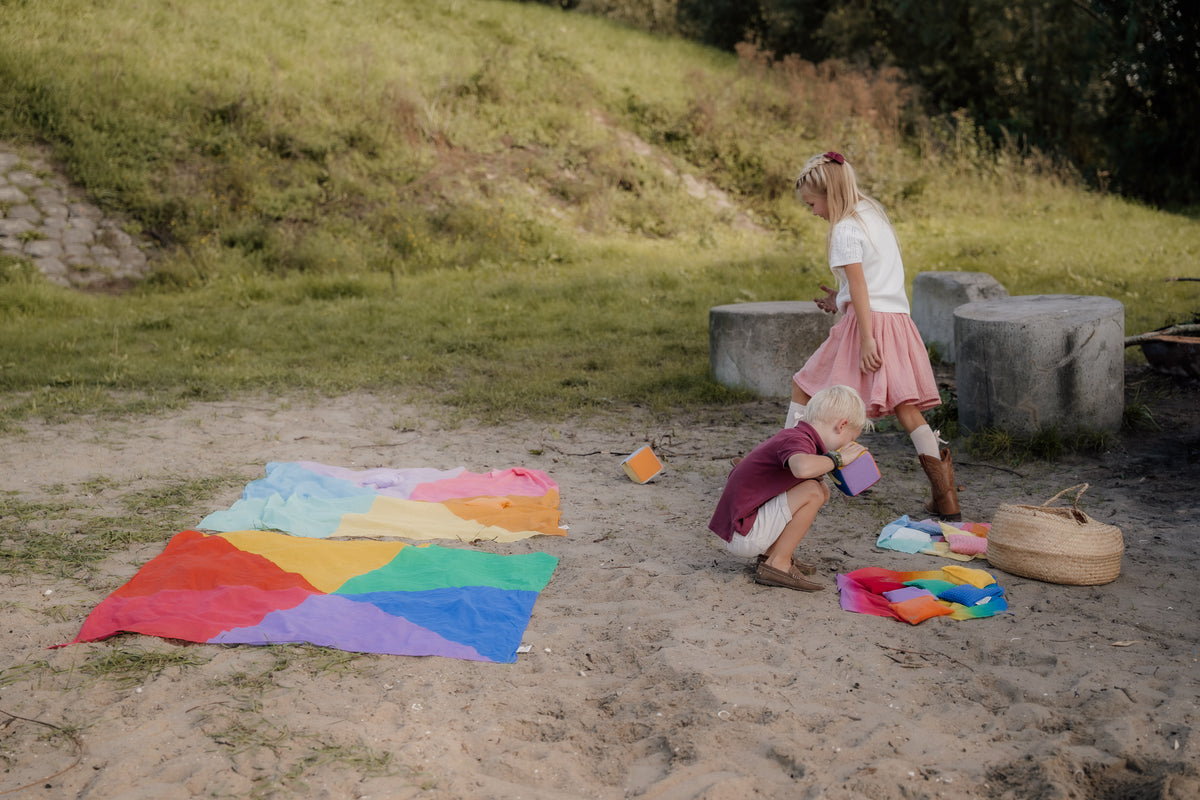 XL speeldoek Colorblock Pastel