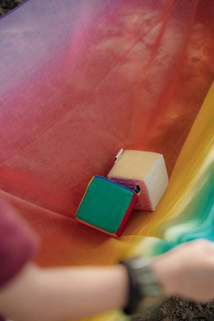 XL speeldoek fade Regenboog