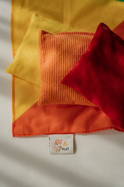 XL speeldoek Colorblock regenboog