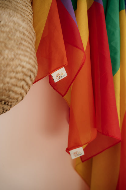 XL speeldoek Colorblock regenboog