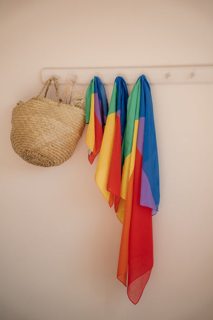XL speeldoek Colorblock regenboog