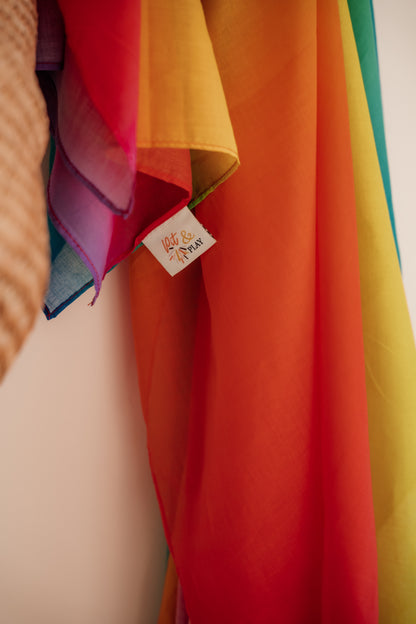 XL speeldoek Colorblock regenboog