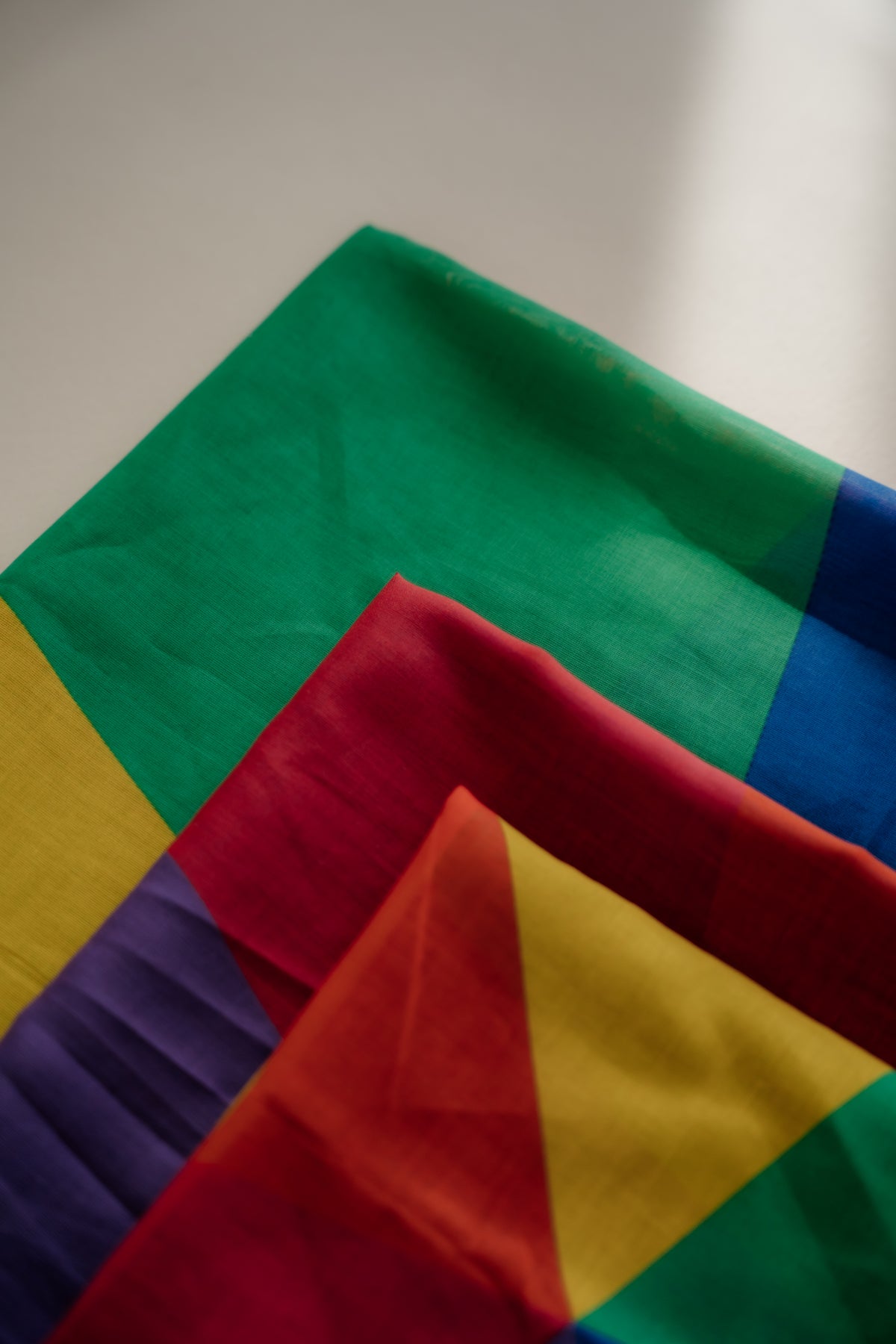 XL speeldoek Colorblock regenboog
